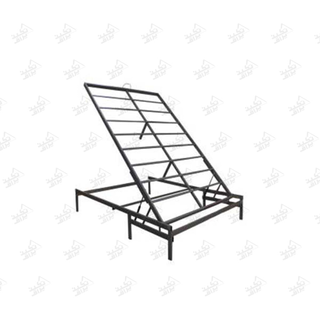کلاف باکسی جک دار تخت خواب پشت زمینه سفید