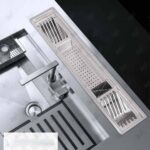 نمونه نصب شده آبچکان توکار استیل برازا