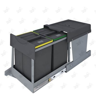 سطل آشغال درب کابینتی پلاتین مدل 3655 پشت زمینه سفید
