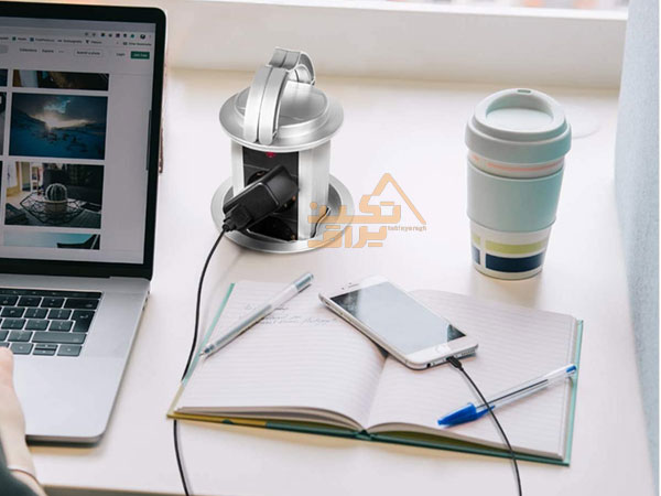 نمونه نصب شده پریز آسانسوری کابینت الکترا ملونی مدل 10018
