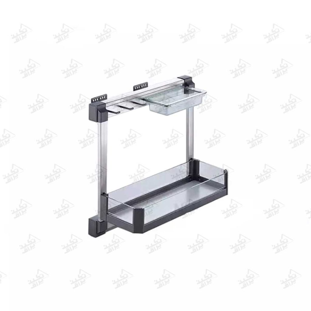 نظم دهنده کابینت زیر سینک ریلی مواد شوینده فانتونی مدل F152 پشت زمینه سفید