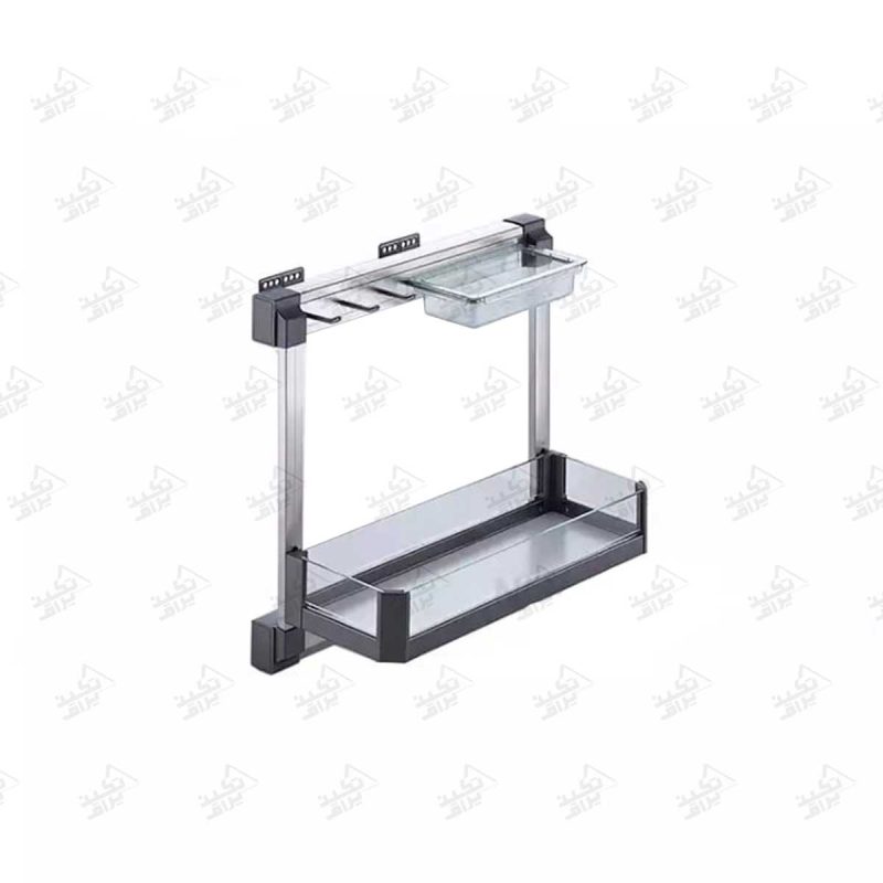 نظم دهنده کابینت زیر سینک ریلی مواد شوینده فانتونی مدل F152 پشت زمینه سفید