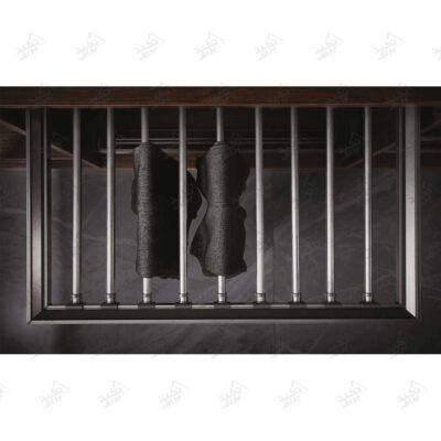 آویز شلوار داخل کمد ریلی فانتونی مدل فرنچ استایل طوسی