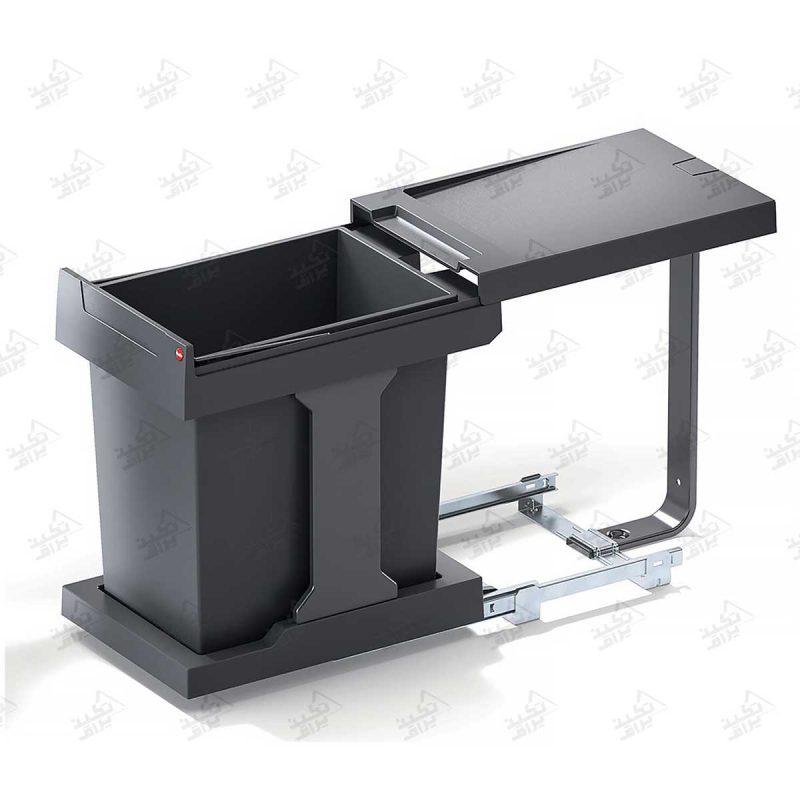 سطل زباله درب کابینتی هایلو مدل Q140 پشت زمینه سفید
