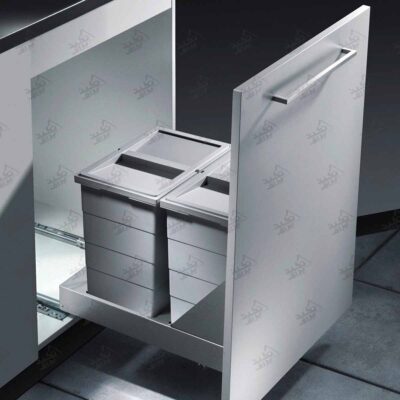 نمونه نصب شده سطل زباله کابینتی هایلو مدل Q240