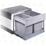 سطل زباله ریلی تو کابینتی هایلو مدل Q160 پشت زمینه سفید