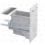 سطل زباله داخل کابینت ریلی تک مخزنه هایلو مدل Q230 پشت زمینه سفید