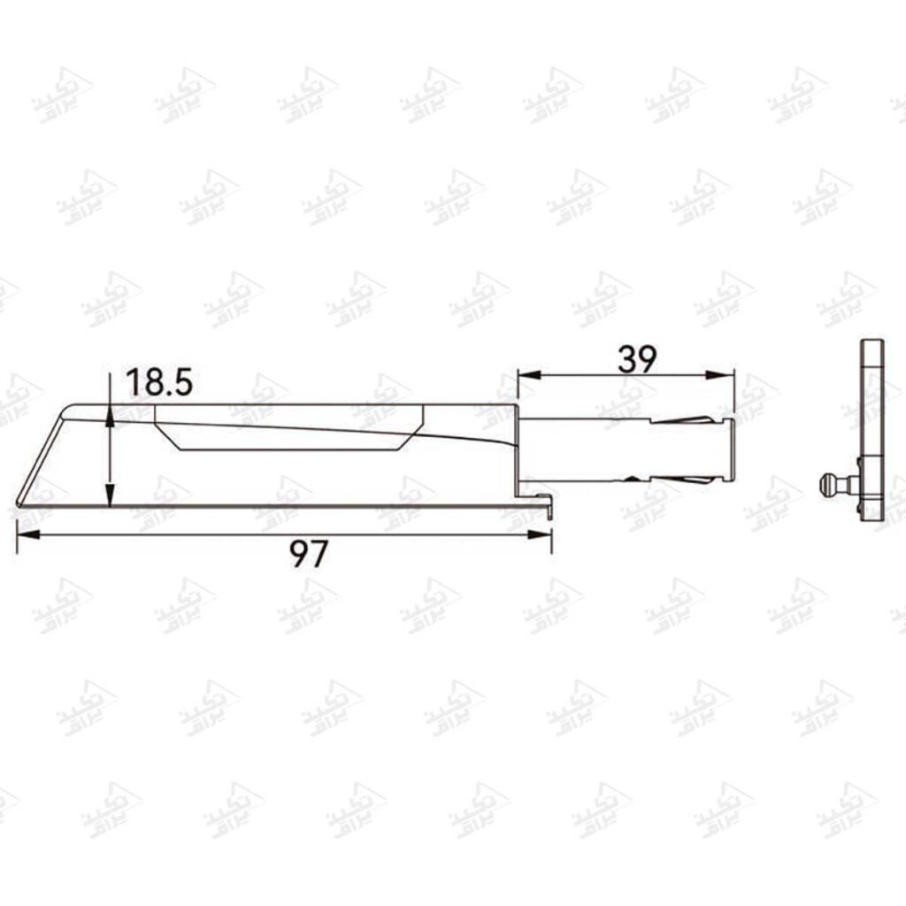 ابعاد مگنت قفل دار فانتونی مدل M918