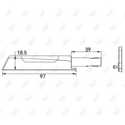ابعاد مگنت قفل دار فانتونی مدل M918