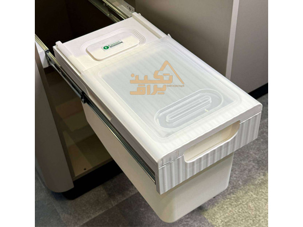 نمونه بیرون آمده سطل برنج داخل کابینت تکی فانتونی مدل Q930