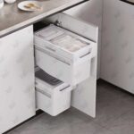 نمونه نصب شده سطل ریلی جای برنج و حبوبات فانتونی مدل Q930