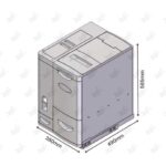 ابعاد سطل برنج و حبوبات ریلی فانتونی مدل Q945