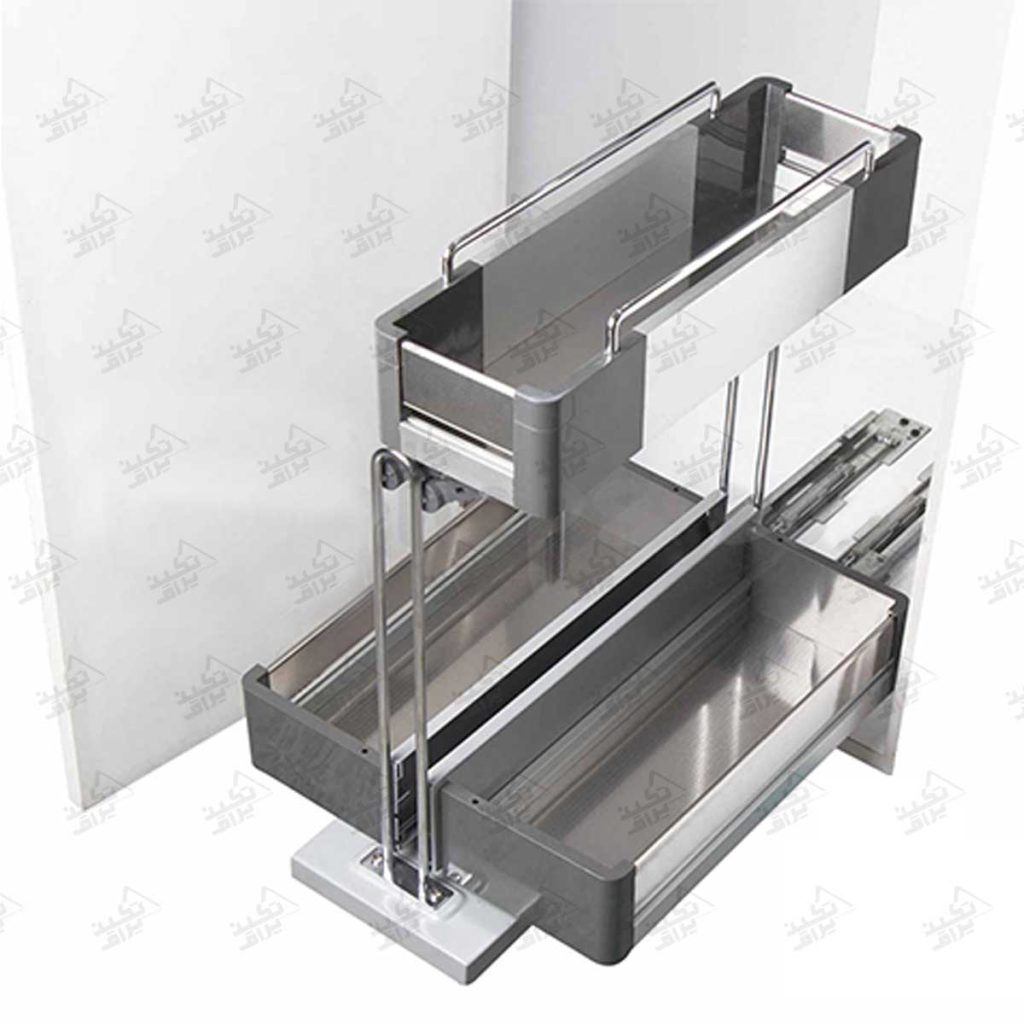 نظم دهنده مواد شوینده زیر سینک فانتونی مدل F051 نمای 45 درجه