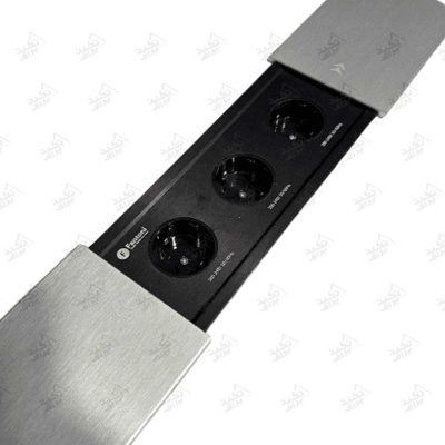 پریز توکار کشویی فانتونی مدل N422 و N423 پشت زمینه سفید