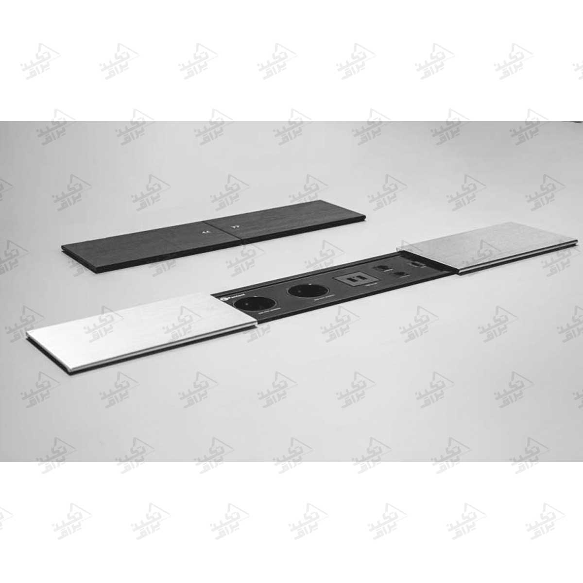پریز توکار فانتونی مدل N322 و N323 نصب شده پریز توکار دو طرفه کشویی فانتونی مدل N322 و N323