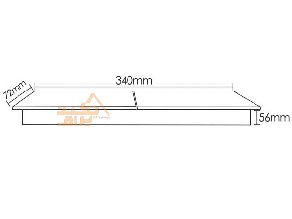 ابعاد برش پریز توکار دو طرفه کشویی فانتونی مدل N322 و N323