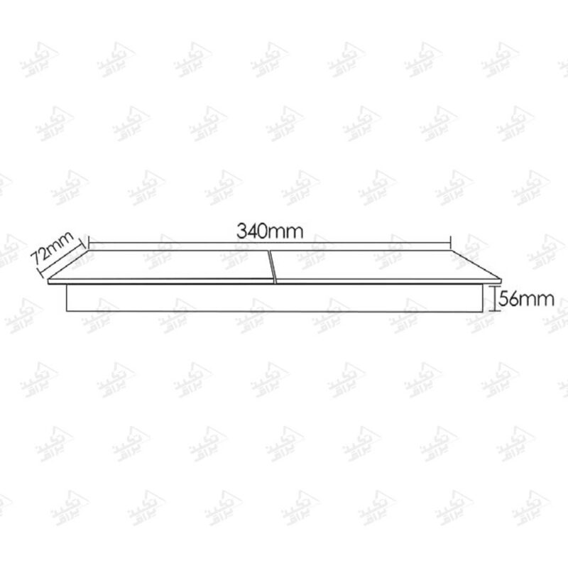 ابعاد پریز توکار فانتونی مدل N322 و N323