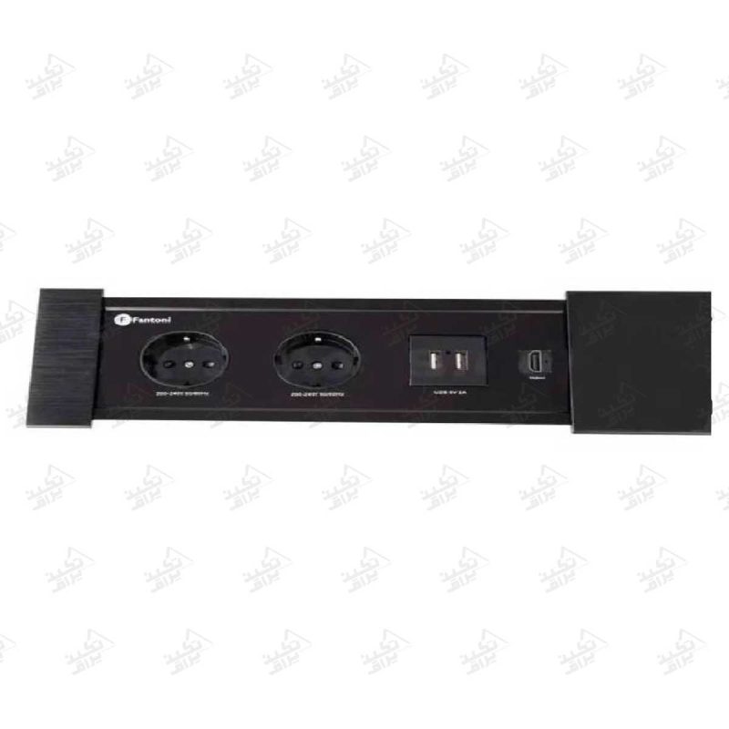 پریز ارت دار توکار درب کشویی فانتونی مدل N325 و N324 درب باز