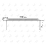 ابعاد برش پریز توکار فانتونی مدل N332 و N333