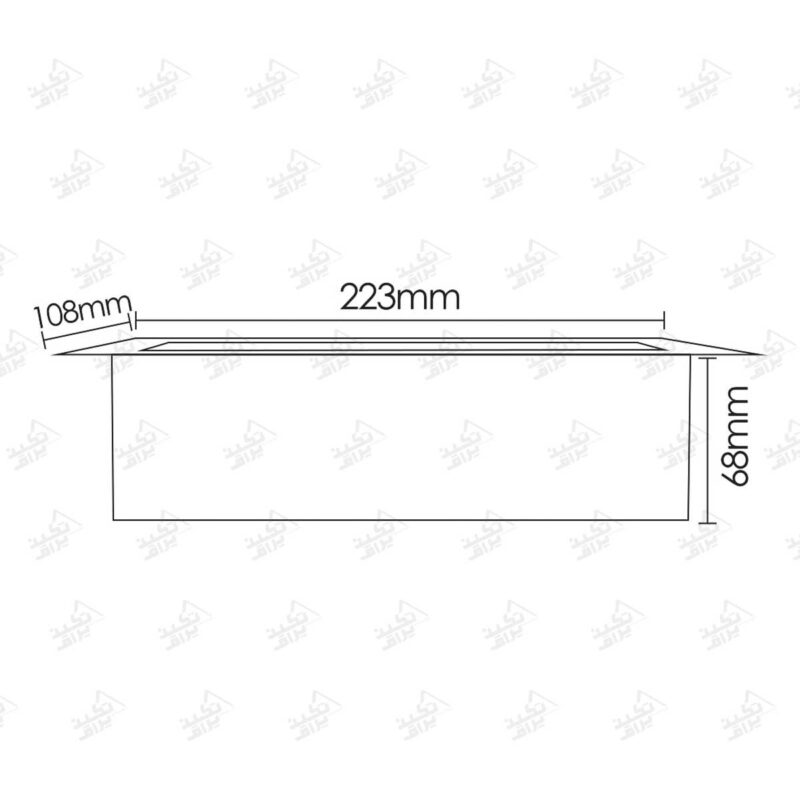ابعاد برش پریز توکار فانتونی مدل N332 و N333