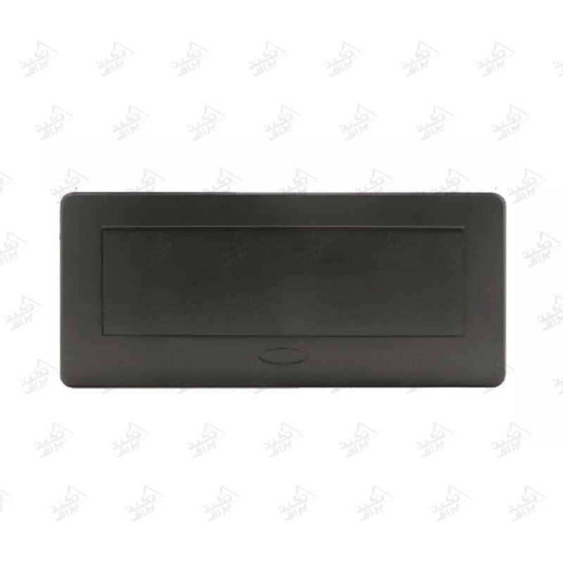 پریز توکار فانتونی مدل N333 مشکی درب بسته