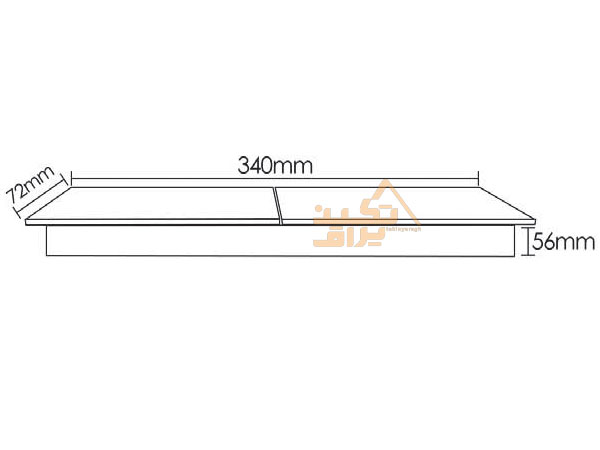 ابعاد برش پریز توکار کشویی فانتونی مدل N422 و N423