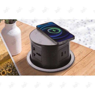 نمونه نصب شده پریز برق توکار آسانسوری فانتونی مدل N375