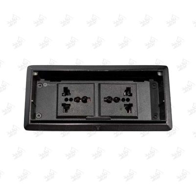 پریز دوتایی توکار پاکت دُر فانتونی مدل N338 و N339 رنگ مشکی