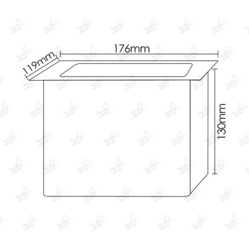 ابعاد برش پریز توکار پاپ آپ فانتونی مدل N330 و N331