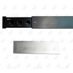 پریز سه راهی توکار فانتونی مدل N425 و N424 پشت زمینه سفید