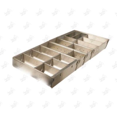 جای قاشق و چنگال کشو استیل فانتونی پشت زمینه سفید