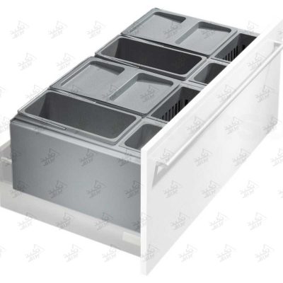 مخزن سطل زباله کابینتی چندمنظوره هایلو مدل Q190 پشت زمینه سفید
