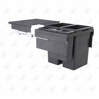 سطل زباله ریلی کابینت هایلو مدل Q260 فانتونی پشت زمینه سفید