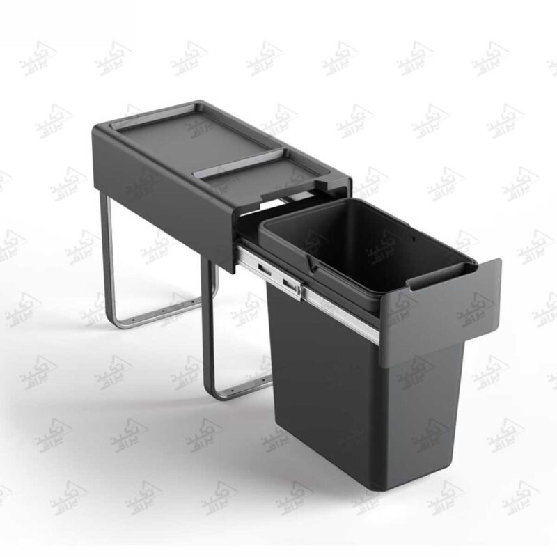 سطل زباله کابینتی ملونی مدل 9204 پشت زمینه سفید