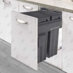 نمونه نصب شده سطل زباله کشویی کابینتی ملونی مدل 9007