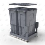 سطل زباله کابینتی توکار ملونی مدل 9028 پشت زمینه سفید