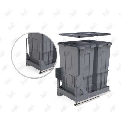 سطل زباله کابینتی توکار ملونی مدل 9028 پشت زمینه سفید
