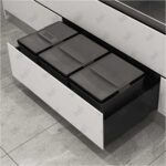 نمونه نصب شده سطل زباله کابینتی ملونی مدل 9038