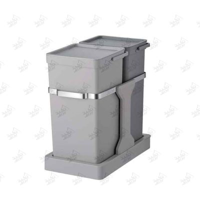 سطل زباله کشویی کابینت ملونی مدل 9176 پشت زمینه سفید