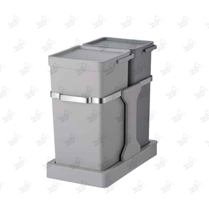 سطل زباله کشویی کابینت ملونی مدل 9176 پشت زمینه سفید