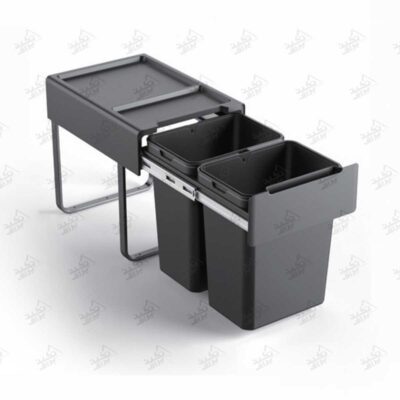 سطل زباله توکار کابینت ملونی مدل 9196 پشت زمینه سفید