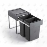 سطل آشغال کابینت ضد بو ملونی مدل 9198 پشت زمینه سفید