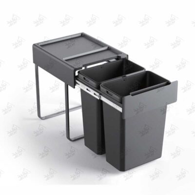 سطل آشغال کابینت ضد بو ملونی مدل 9198 پشت زمینه سفید