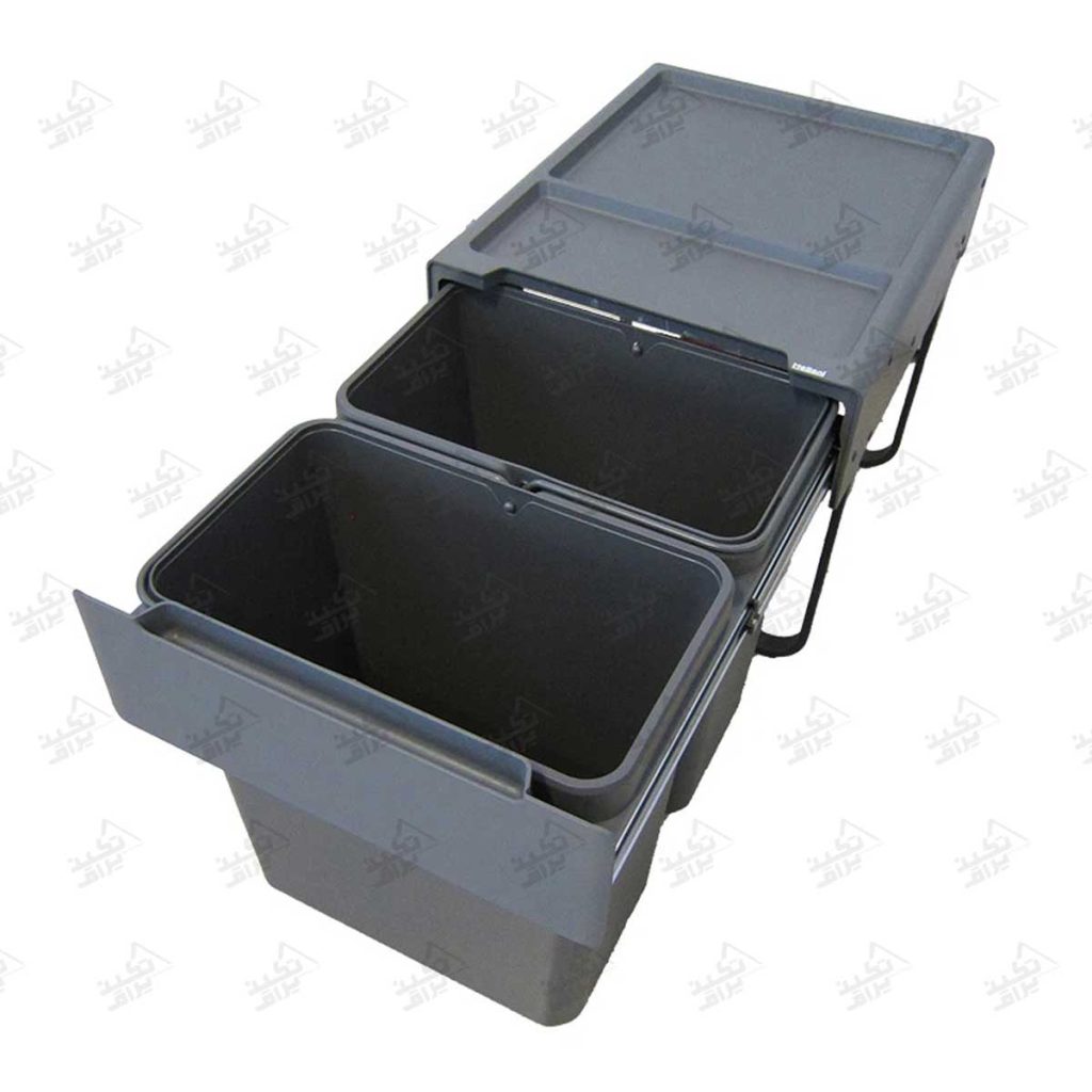 سطل آشغال کابینت ضد بو ملونی مدل 9198 نمای بالا