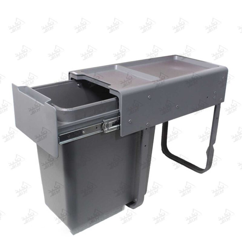 سطل زباله کابینتی ملونی مدل 9204 نمای باز شده