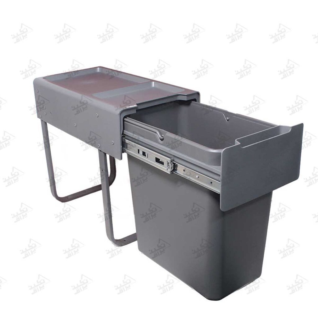 سطل آشغال کابینتی تکی ملونی مدل 9204 باز شده