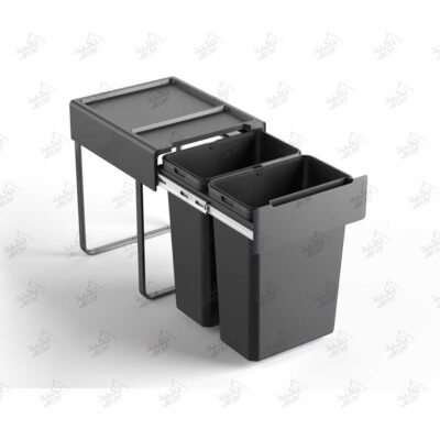 سطل زباله توکار کابینتی ریلی ملونی مدل 9212 پشت زمینه سفید