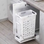 نمونه نصب شده سبد لباس چرک داخل کابینت ملونی مدل 9153