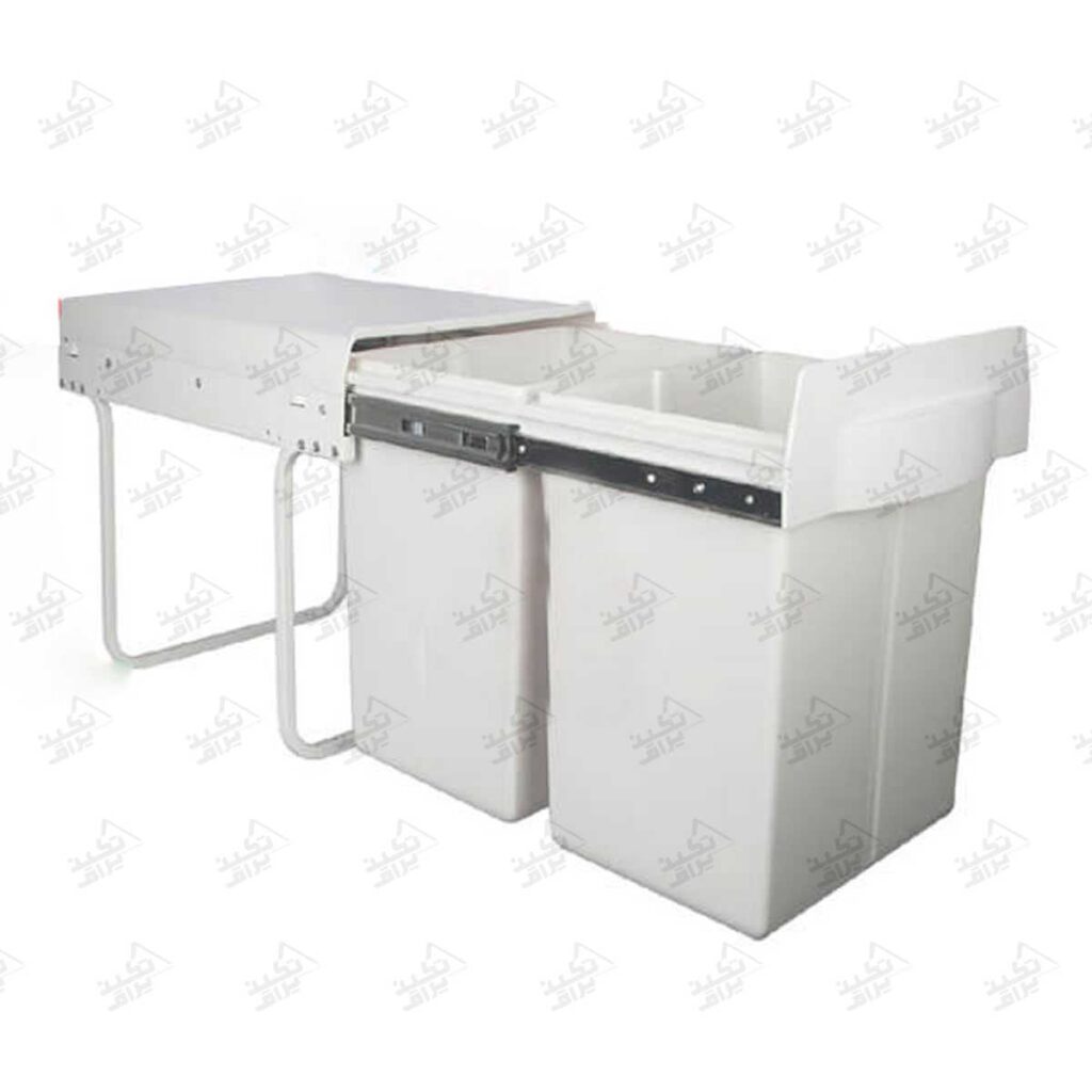 سطل زباله داخل کابینت ملونی مدل 9128 نمای باز شده