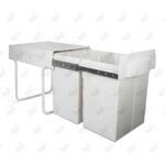 سطل زباله داخل کابینت ملونی مدل 9128 نمای باز شده